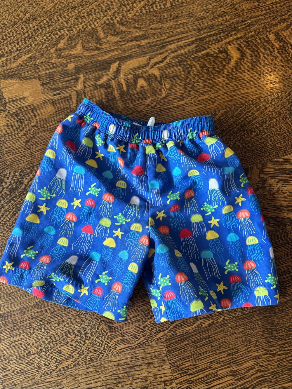 Florence Eisman Kids Blue Jellyfish Swim Shorts- size 4